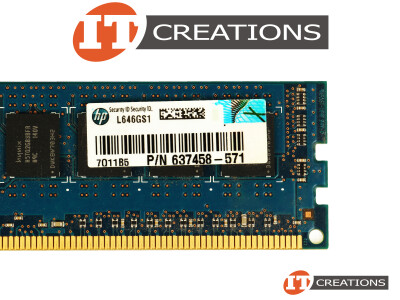 HP 2GB PC3-10600E DDR3-1333 UNBUFFERED ECC 1RX8 CL9 240 PIN 1.5V MEMORY MODULE video