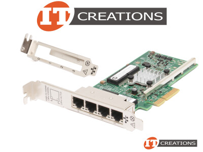 HP / BROADCOM 331T ADAPTER 1GBE ETHERNET PCI-E X4 ( 4 ) FOUR ETHERNET PORTS NETWORK CARD - ( CHIP BCM5719 ) video