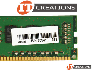 HP 4GB PC3-12800U DDR3-1600 UNBUFFERED NON ECC 2RX8 CL11 240 PIN 1.5V MEMORY MODULE video