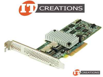 HP / LSI MEGARAID SAS 9260-8I 6GB/S 512MB CACHE 800HMZ DDR2 PCI-E 2.0 X8 ( 2 ) TWO MINI SAS SFF-8087 CONNECTIONS 1,093,393 HOURS MTBF CONTROLLER - LSI video