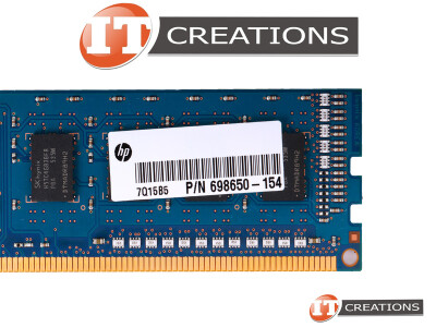 HP 4GB PC3-12800U DDR3-1600 UNBUFFERED NON ECC 1RX8 CL11 240 PIN 1.5V MEMORY MODULE video
