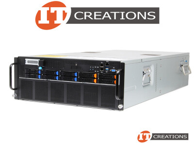 GIGABYTE G481-S80 RACK 2.5 INCH SFF 10 BAY HSHD HSPS X8 SXM2 GPU PRE CONFIGURATION 4U HPC SERVER CHASSIS ( G481S80 ) - SMALL FORM FACTOR 10B / 10SFF ( SUPPORTS 4 PCIE NVME U.2 SSD ) HOT SWAP HARD DRIVE HOT SWAP POWER SUPPLY video