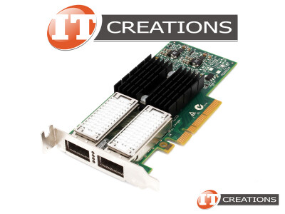 DELL / MELLANOX CONNECTX-3 CX354A NIC FDR 56GB/S IB / 40/56GBE DUAL PORT QSFP+ PCI-E 3.0 X8 VPI NETWORK INTERFACE CARD ( NVIDIA ) - 40GBE 56GB/S ETHERNET / DP40 DP56 / 56GB FOURTEEN DATA RATE INFINIBAND PCIE GEN3 ( 8GT/S ) VIRTUAL PROTOCOL INTERCONNECT ADAPTER ( 2 ) TWO QUAD SMALL FORM FACTOR PLUGGABLE PLUS TRANSCEIVER SLOTS video