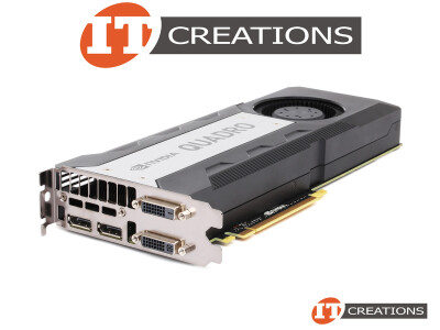 HP NVIDIA QUADRO K6000 GRAPHICS CARD 12GB 2880 CUDA CORES MEMORY INTERFACE 384 BIT GDDR5 MEMORY BANDWIDTH 288 GB/S PCI-E 3.0 X16 225W KEPLER GRAPHICS PROCESSING UNIT GPU VIDEO CARD video