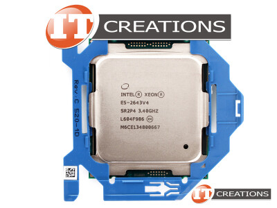 HP CPU INTEL XEON 6 CORE PROCESSOR E5-2643V4 3.4GHZ 20MB SMART CACHE 9.6 GT/S QPI TDP 135W video