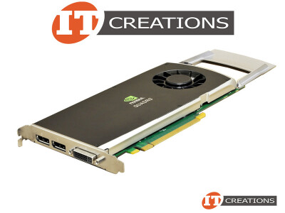 HP NVIDIA QUADRO FX 3800 GPU 1GB 192 CUDA CORES MEMORY INTERFACE 256 BIT GDDR3 MEMORY BANDWIDTH 51.2GB/S PCI-E 2.0 X16 ( 1 ) ONE DUAL LINK DVI-I ( 2 ) TWO DISPLAYPORTS DP GRAPHICS PROCESSING UNIT VIDEO CARD video