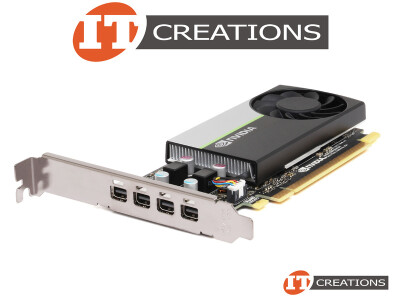 HP NVIDIA T1000 TURING GPU 4GB 896 CUDA CORES MEMORY INTERFACE 128 BIT GDDR6 MEMORY BANDWIDTH 160GB/S PCI-E 3.0 X16 ( 4 ) FOUR MINI DISPLAYPORTS DP GRAPHICS PROCESSING UNIT VIDEO CARD video