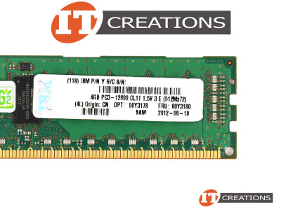 IBM 4GB PC3-12800R DDR3-1600 REGISTERED ECC 2RX8 240 PIN 1.5V MEMORY MODULE video