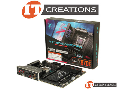 MSI MPG X870E CARBON WIFI GAMING MOTHERBOARD - SYSTEM BOARD ( 1 ) ONE AM5 SOCKET ( COMPATIBLE WITH AMD RYZEN DESKTOP PROCESSORS - GRANITE RIDGE 9000 / video