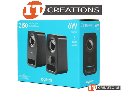 LOGITECH Z150 2.0 MULTIMEDIA SPEAKERS - BLACK 2-PIECE video