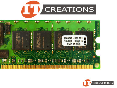 KINGSTON 1GB PC2-3200R DDR2-400 REGISTERED ECC CL3 240 PIN 1.8V MEMORY MODULE  ( KTM2865/1G ) ( KIT KTM2865-2G / KTM2865/2G ) video