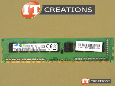 HP 4GB PC3-12800E DDR3-1600 UNBUFFERED ECC 1RX8 CL11 240 PIN 1.5V MEMORY MODULE video