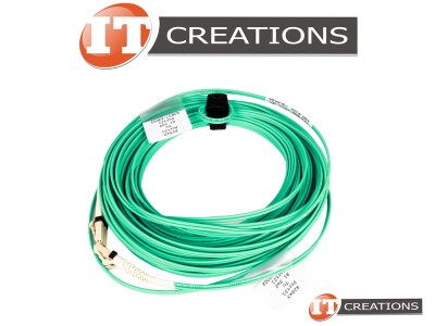 HP AQUA OM3 LC MULTIMODE FIBER OPTIC 15M CABLE - 49.2FT LUCENT CONNECTOR OPTICAL PERFORMANCE 2000MHZ/KM video