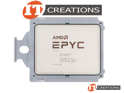 AMD EPYC 48 CORE PROCESSOR 7643 2.3GHZ BASE / 3.6GHZ MAX 256MB L3 CACHE TDP 225W SP3 SOCKET ( MILAN ) ( 3RD GEN ) video