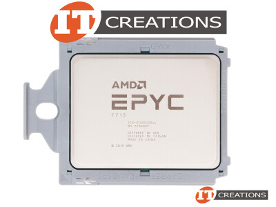 AMD EPYC 64 CORE PROCESSOR 7713 2.0GHZ BASE / 3.675GHZ MAX 256MB L3 CACHE TDP 225W SP3 SOCKET ( MILAN ) ( 3RD GEN ) video