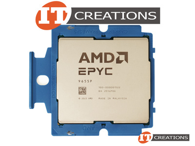 AMD EPYC 96 CORE PROCESSOR 9655P 2.6GHZ BASE / 4.5GHZ MAX 384MB L3 CACHE TDP 400W SP5 SOCKET ( TURIN ) ( 5TH GEN ) ( SINGLE SOCKET SERVER CPU / 1P ) video