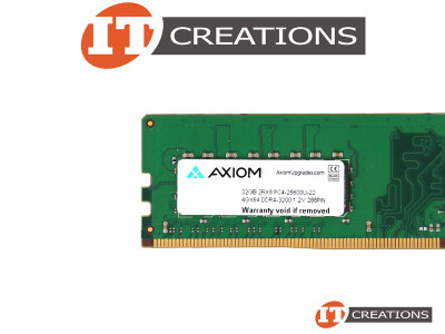 AXIOM 32GB PC4-25600U DDR4-3200 UNBUFFERED NON ECC 2RX8 CL22 288 PIN 1.20V MEMORY MODULE ( PC4-3200 ) ( AX43200N22D/32G ) video