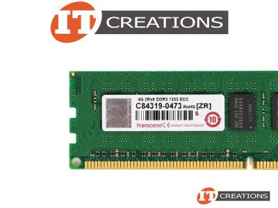 TRANSCEND 4GB PC3-10600 DDR3-1333 ECC 2RX8 CL9 240 PIN 1.5V MEMORY MODULE video