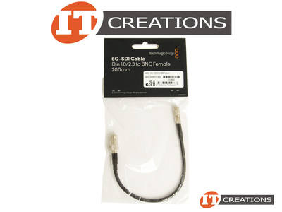 BLACKMAGIC DESIGN 6G-SDI DIN 1.0 / 2.3 TO BNC FEMALE 200MM CABLE ( CABLE-DIN/BNCFEMALE ) ( EAN JAN 9338716004663 ) video