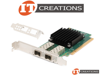 DELL / NVIDIA CONNECTX-5 25GBE DUAL PORT SFP28 PCI-E 3.0 X16 NETWORK CARD - MELLANOX CX512F 25GB/S ETHERNET 2-PORT / 25GSFP 2P / DP25 / S28 ( 2 ) TWO SMALL FORM FACTOR PLUGGABLE 28 TRANSCEIVER SLOTS video