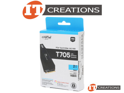 CRUCIAL BY MICRON 2TB 232-LAYER TLC PCIE GEN5 X4 NVME M.2 2280 T705 SERIES 232 LAYER TRIPLE LEVEL CELL NAND READS 14500MB/S WRITES 12700MB/S SOLID STATE DRIVE SSD ( 2000GB ) - KEY M PCI-E 5.0 NON VOLATILE MEMORY EXPRESS 2.0 - WITH PREMIUM HEATSINK video