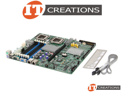INTEL S5000VCL SATA MOTHERBOARD BOARD - SYSTEM SERVER BOARD ( 2 ) TWO CPU SOCKETS ( 6 ) SIX DIMM SLOTS video