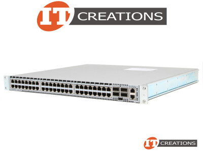 ARISTA 7050T-64 10GBASE-T 48-PORT + 40GBE 4-PORT QSFP+ F-TO-R AIRFLOW SWITCH - FRONT TO REAR AIR 48XRJ45 / 4XQSFP+ / 1GBE 48XRJ45 + 40GBE 4QSFP+ / 1GB/S 48P / 40GB/S 4P ( 48 ) FORTY EIGHT RJ45 PORTS ( RJ-45 ) ( 4 ) FOUR QUAD SMALL FORM FACTOR PLUGGABLE PLUS TRANSCEIVER SLOTS video