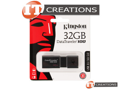 KINGSTON 32GB DATATRAVELER 100 G3 USB FLASH DRIVE - 3.1 / 3.0 / 2.0 ( DT100G3/32GB ) video