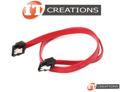RED FLAT SATA 18 INCH CABLE - 6GB/S LATCH STRAIGHT video