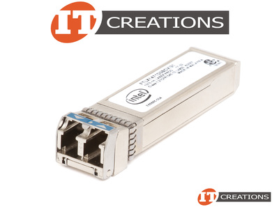 INTEL 10GBE 1310NM LC SFP+ TRANSCEIVER - FINISAR BASED 10GB/S ETHERNET LR LW / 10GBASE-LR/LW / 1000BASE-LX / 1GBE / LUCENT CONNECTOR SMALL FORM FACTOR video