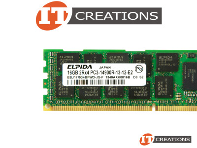 ELPIDA 16GB PC3-14900R DDR3-1866 REGISTERED ECC 2RX4 CL13 240 PIN 1.5V MEMORY MODULE video