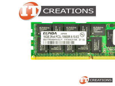 ELPIDA 16GB PC3L-10600R DDR3-1333 REGISTERED ECC 2RX4 240 PIN 1.35V LOW VOLTAGE MEMORY MODULE video
