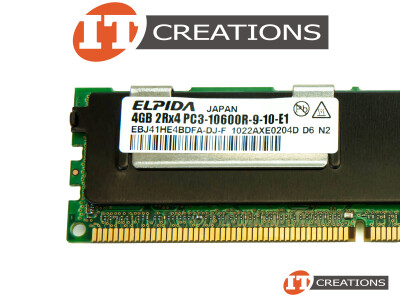ELPIDA 4GB PC3-10600R DDR3-1333 REGISTERED ECC 2RX4 CL9 240 PIN 1.5V MEMORY MODULE video