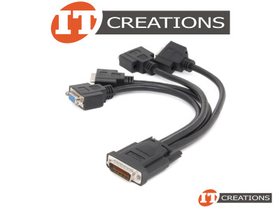MATROX LFH60-M TO X4 VGA-F CABLE ADAPTER - LFH-60 MALE TO ( 4 ) FOUR VIDEO GRAPHICS ARRAY FEMALE video