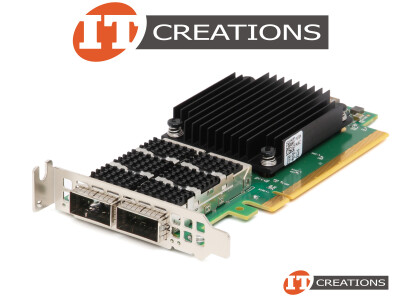 DELL / NVIDIA CONNECTX-6 DX NIC 100GBE DUAL PORT QSFP56 PCI-E 4.0 X16 NETWORK INTERFACE CARD - MELLANOX CX623106A 100GB/S ETHERNET 2-PORT / 100QSFP 2P / DP100 / Q56 ( 2 ) TWO QUAD SMALL FORM FACTOR PLUGGABLE 56 TRANSCEIVER SLOTS video