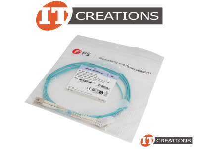 FIBERSTORE LC UPC DUPLEX OM4 MULTIMODE PVC OFNR 2.0MM FIBER OPTIC PATCH 2M CABLE - 7 FT video