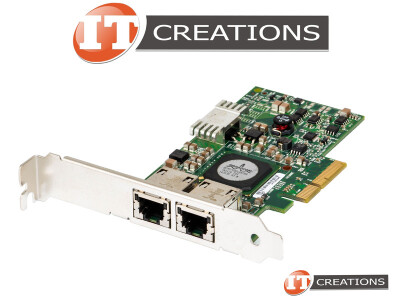 DELL / BROADCOM NETXTREME II 5709 NIC 1GBASE-T DUAL PORT PCI-E 2.0 X4 NETWORK INTERFACE CARD - BCM5709 10 / 100 / 1000BASE-T / 1GB/S ETHERNET 2-PORT / 1GBE 2P / DP10 ( 2 ) TWO RJ45 CONNECTORS ( RJ-45 ) video