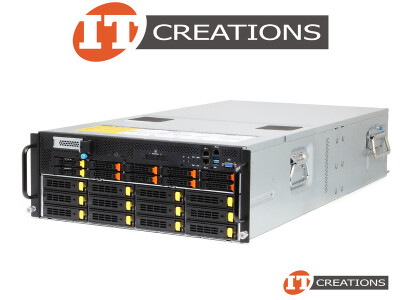 GIGABYTE G481-HA0 RACK 3.5 INCH LFF 12 BAY + 2.5 INCH SFF 10 BAY HSHD HSPS X10 GPU DUAL ROOT PRE CONFIGURATION 4U HPC SERVER CHASSIS ( G481HA0 ) - LARGE FORM FACTOR 12B / 12LFF PLUS SMALL FORM FACTOR 10B / 10SFF ( X8 NVME + X2 SATA / SAS ) HOT SWAP HARD DRIVE HOT SWAP POWER SUPPLY video