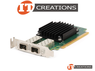 DELL / NVIDIA CONNECTX-5 EN 10GBE / 25GBE DUAL PORT SFP28 PCI-E 3.0 X16 ETHERNET ADAPTER - MELLANOX CX512F 10/25GBE / 10GB/S 25GB/S ETHERNET 2-PORT / 10GSFP 25GSFP 2P / DP10 DP25 / S28 NETWORK CARD ( 2 ) TWO SMALL FORM FACTOR PLUGGABLE PLUS TRANSCEIVER SLOTS video