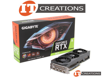 GIGABYTE NVIDIA GEFORCE RTX 3070 GAMING OC 8G GPU 8GB 5888 CUDA CORES MEMORY INTERFACE 256 BIT GDDR6 MEMORY BANDWIDTH 448GB/S PCI-E 4.0 X16 ( 2 ) TWO DISPLAYPORTS DP ( 2 ) TWO HDMI GRAPHICS PROCESSING UNIT VIDEO CARD - AMPERE ARCHITECTURE OVERCLOCKING WINDFORCE 3X FAN COOLING SYSTEM RGB FUSION 2.0 video