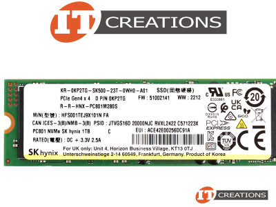 HFS001TEJ9X101N-DELL - New Bulk - Sk Hynix 1TB PCIE GEN4 X4 NVME M
