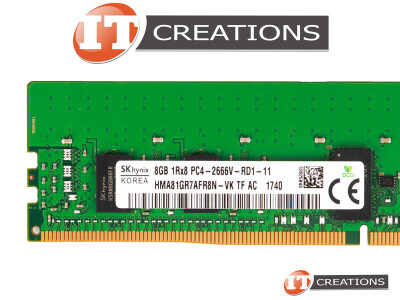 SK HYNIX 8GB PC4-21300 DDR4-2666V-R REGISTERED ECC 1RX8 CL19 288 PIN 1.20V MEMORY MODULE ( PC4-2666V-R ) video