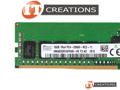 SK HYNIX 16GB PC4-21300 DDR4-2666V-R REGISTERED ECC 1RX4 CL19 288 PIN 1.20V MEMORY MODULE ( PC4-2666V-R ) video