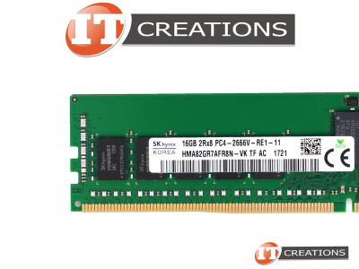 SK HYNIX 16GB PC4-21300R DDR4-2666V-R REGISTERED ECC 2RX8 CL19 288 PIN 1.20V MEMORY MODULE ( PC4-2666V-R ) video