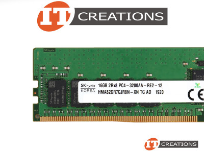 SK HYNIX 16GB PC4-25600 DDR4-3200AA-R REGISTERED ECC 2RX8 CL22 288 PIN 1.20V MEMORY MODULE ( PC4-3200AA-R ) video