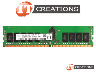 SK HYNIX 16GB PC4-19200 DDR4-2400T-R REGISTERED ECC 2RX8 CL17 288 PIN 1.20V MEMORY MODULE ( PC4-2400T-R ) video