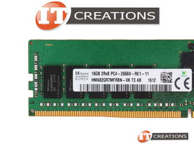 SK HYNIX 16GB PC4-21300R DDR4-2666V-R REGISTERED ECC 2RX8 CL19 288 PIN 1.20V MEMORY MODULE ( PC4-2666V-R ) video