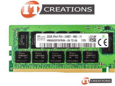 SK HYNIX 32GB PC4-19200 DDR4-2400T-R REGISTERED ECC 2RX4 CL17 288 PIN 1.20V MEMORY MODULE ( PC4-2400T-R ) video