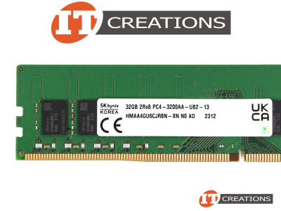 SK HYNIX 32GB PC4-25600AA-U DDR4-3200AA-U UNBUFFERED NON ECC 2RX8 CL22 288 PIN 1.20V MEMORY MODULE ( PC4-3200AA-U ) video