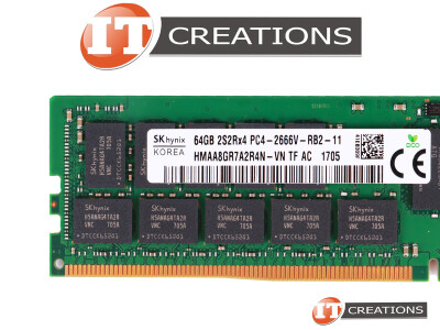 SK HYNIX 64GB PC4-21300 DDR4-2666V-R REGISTERED ECC 2S2RX4 CL19 288 PIN 1.20V MEMORY MODULE ( PC4-2666V-R ) video